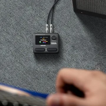 SONICAKE Pocket Master-Portable Multi Effects Pedal, 100+ Built-in Guitar/Bass/Acoustic Effects, Amp Modeling, IR Cabinets Simulation, Stereo OTG USB Audio Interface, Rechargeable Guitar Pedal (Black)