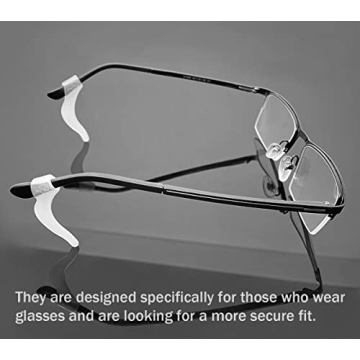 PTSLKHN Eyeglass Ear Hooks for Secure Fit - 10 Pairs