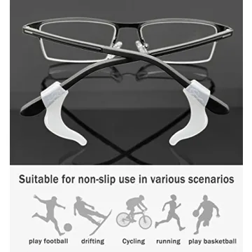 PTSLKHN Eyeglass Ear Hooks for Secure Fit - 10 Pairs