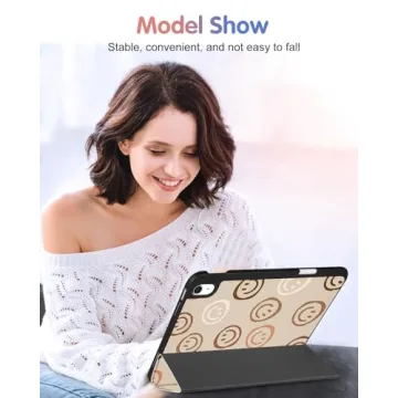 Cute Wazzasoft iPad 10th Gen Case with Pencil Holder