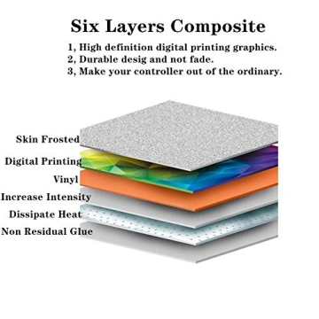 Skin for Ps5 Controller, 3pcs Whole Body Vinyl Decal Cover Sticker for PlayStation 5 Controller (PS5 Controller #2)