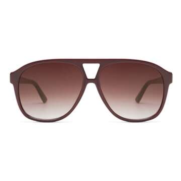 SOJOS Retro Large Aviator Sunglasses for Women Men Classic UV400 Oversized Aviators SJ2315, Red/Redi...