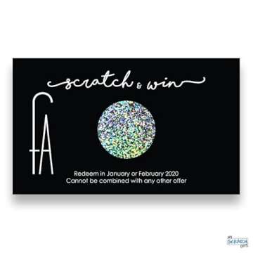 My Scratch Offs 100 Pack Glitter 1 inch Holographic Silver Round Scratch Off Sticker Labels for DIY Make Your Own Lottery Raffle Ticket Replica Games Custom Cards Announcement