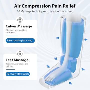 CINCOM Leg Massager for Circulation and Pain Relief