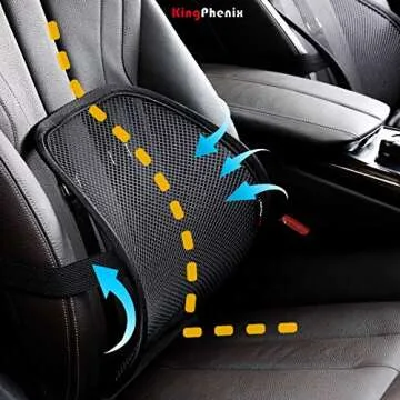 kingphenix Lumbar Support (2 Pack) with Breathable Mesh, Suit for Car, Office Chair