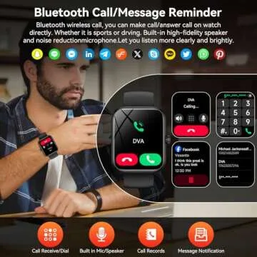 Smart Watch(Answer/Make Calls), 1.83" Smartwatch for Men Women Alexa Built-in, Fitness Tracker with ...