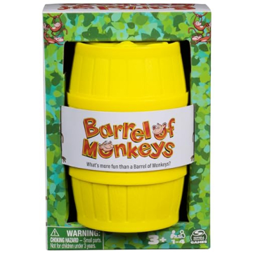 Spin Master Games, Barrel of Monkeys Retro Linking Family Game, Preschool Games, Classic Games, Fami...