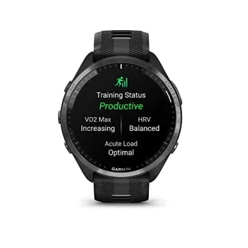 Garmin Forerunner 965 Smartwatch with AMOLED Display, GPS, Black & Gray