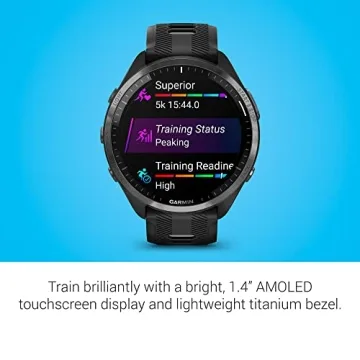 Garmin Forerunner 965 Smartwatch with AMOLED Display, GPS, Black & Gray