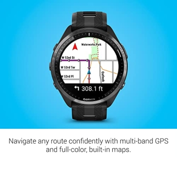 Garmin Forerunner 965 Smartwatch with AMOLED Display, GPS, Black & Gray