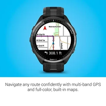Garmin Forerunner 965 Smartwatch with AMOLED Display, GPS, Black & Gray