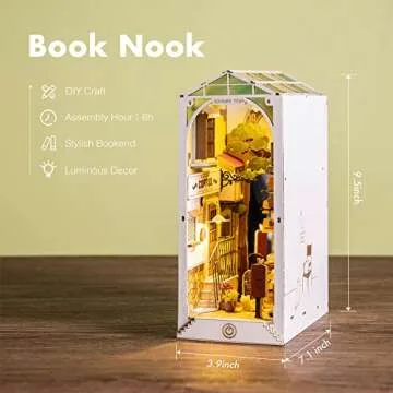 Rolife DIY Book Nook Kit Sunshine Town for Creative Decor