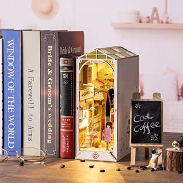 Rolife DIY Book Nook Kit Sunshine Town for Creative Decor