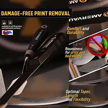 Premium 3D Print Removal Tool Kit for Easy Print Separation