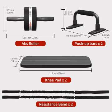 Ab Rollers Wheel Kit for Core Strength Training