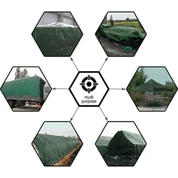 Waterproof Multipurpose 6x8 Feet Green Tarp - 8 Mil Thick