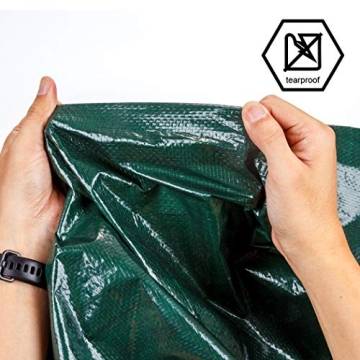 Waterproof Multipurpose 6x8 Feet Green Tarp - 8 Mil Thick