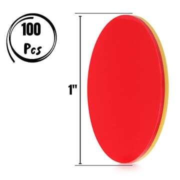 Mr. Pen- Two Color Counters, 100 pcs, Counters for Kids Math, Counters, Math Counters, Red and Yello...