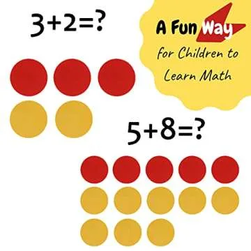 Mr. Pen- Two Color Counters, 100 pcs, Counters for Kids Math, Counters, Math Counters, Red and Yellow Counters, Math Counters for Kids, Counting Chips, Counters for Math