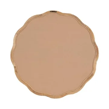 Kate and Laurel Rahfy Boho Rattan Mirror - 26 Inch