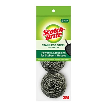 Scotch-Brite Stainless Steel Scrubber for Tough Cleaning Tasks