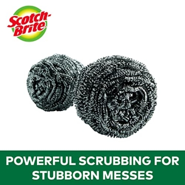 Scotch-Brite Stainless Steel Scrubber for Tough Cleaning Tasks