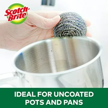 Scotch-Brite Stainless Steel Scrubber for Tough Cleaning Tasks