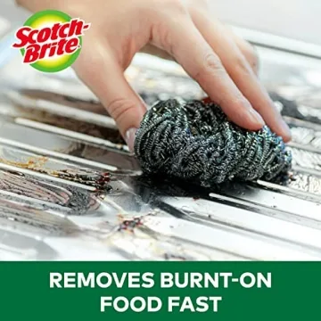 Scotch-Brite Stainless Steel Scrubber for Tough Cleaning Tasks