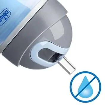 Chicco Double-Wall Insulated Flip-Top Sippy Cup with Silicone Straw and Spill-Free Lid 9oz.| Top-Rack Dishwasher Safe | Easy to Hold with Ergonomic Indents | Blue Discover/Teal, 2pk | 12+ month