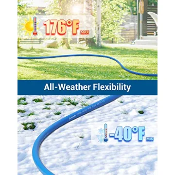 DEWENWILS 75 Ft Hybrid Garden Hose - Lightweight & Flexible