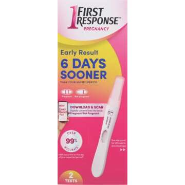 First Response Early Result Pregnancy Test, 2 Pack (Packaging & Test Design May Vary)