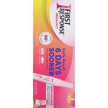 First Response Early Result Pregnancy Test, 2 Pack (Packaging & Test Design May Vary)