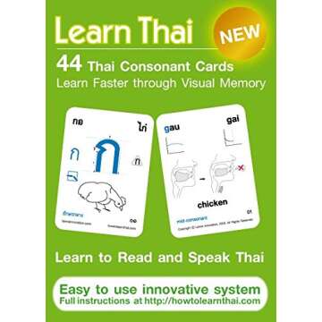 Learn Thai: Thai Consonants - 44 Flash Cards to Master the Language