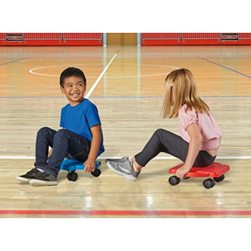 hand2mind Red Heavy-Duty Indoor Scooter Board for Kids