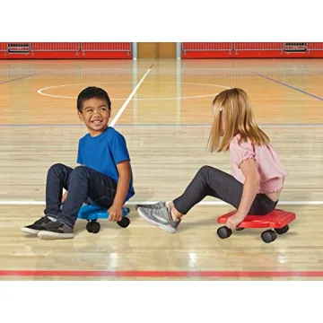 hand2mind Red Heavy-Duty Indoor Scooter Board for Kids