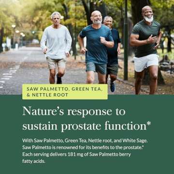 Gaia Herbs Prostate Health Supplement for Men - 120 Vegan Capsules