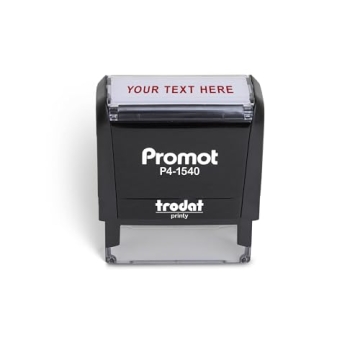Promot Self Inking 1 Line Custom Stamp - Personalize for Office, Teacher & Business Use