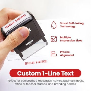 Promot Self Inking Custom Stamp for Office and Home