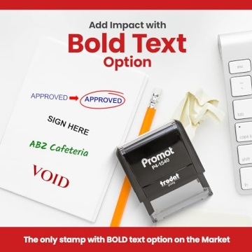 Promot Self Inking Custom Stamp for Office and Home