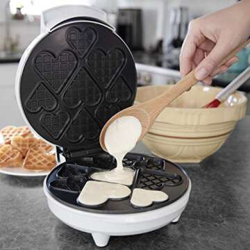 Valentine's Day Mini Hearts Waffle Maker for Everyone