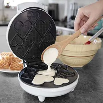 Valentine's Day Mini Hearts Waffle Maker for Everyone