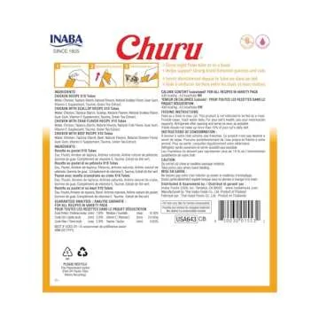 INABA Churu Cat Treats, Grain-Free, Lickable, Squeezable Creamy Purée Cat Treat/Topper with Vitamin...