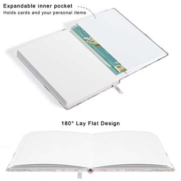 Huamxe Lined Journal Notebook, Marble Hardcover, Medium 5.7 x 8.4 in, 160 Pages Thick Paper, Cute Aesthetic A5 College Ruled Notebook for Journaling Writing Work Office School Men Women, Pink Ink