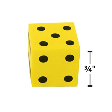 Quiet Foam Dice for Classroom and Home Use - 20 Pack