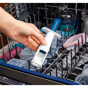 OXO Tot Grape Cutter Navy Safe Quick Fruit Quartering Tool