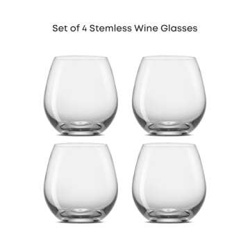 JoyJolt 6-Pack Heavy Base Shot Glass Set, 2-Ounce Shot Glasses