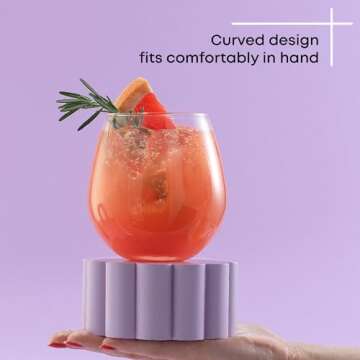 JoyJolt 6-Pack Heavy Base Shot Glass Set, 2-Ounce Shot Glasses