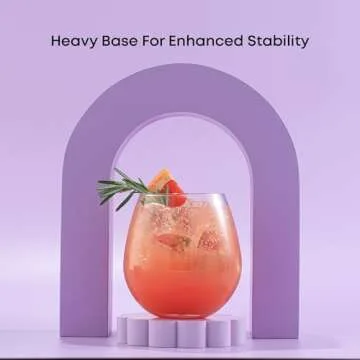 JoyJolt 6-Pack Heavy Base Shot Glass Set, 2-Ounce Shot Glasses