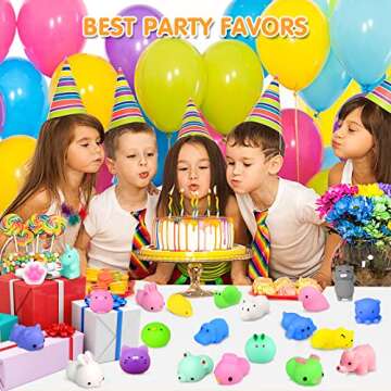 Calans Mochi Squishy Toys, 16 Pcs Mini Squishy Party Favors for kids Animal Squishies Stress Relief ...