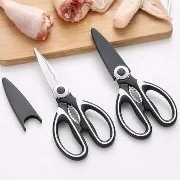 Multipurpose Kitchen Scissors with Sharp Stainless Steel Blades